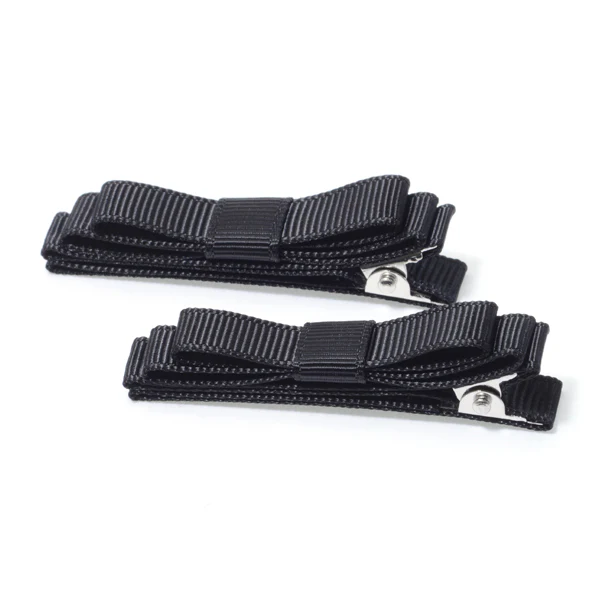 MAPEPE Markless Bangs Ribbon Clip 2Pcs Black - Image 3
