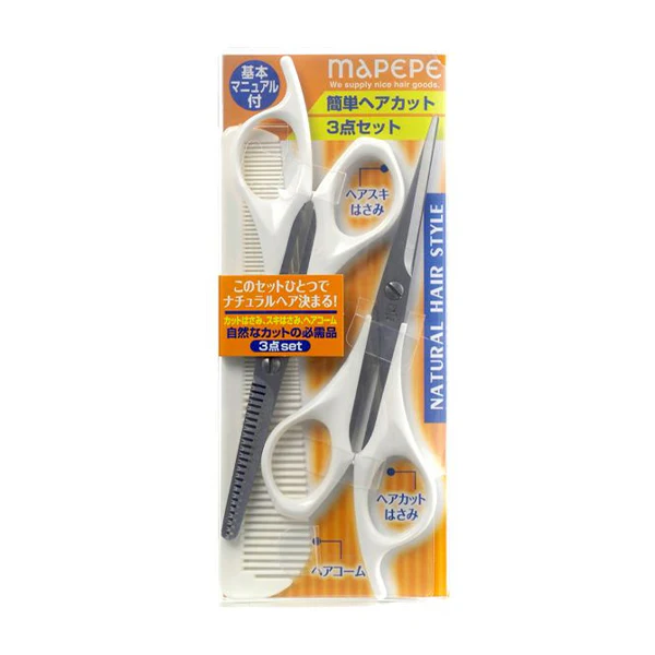 MAPEPE Natural Hairstyle Easy Haircut 3-Piece Set