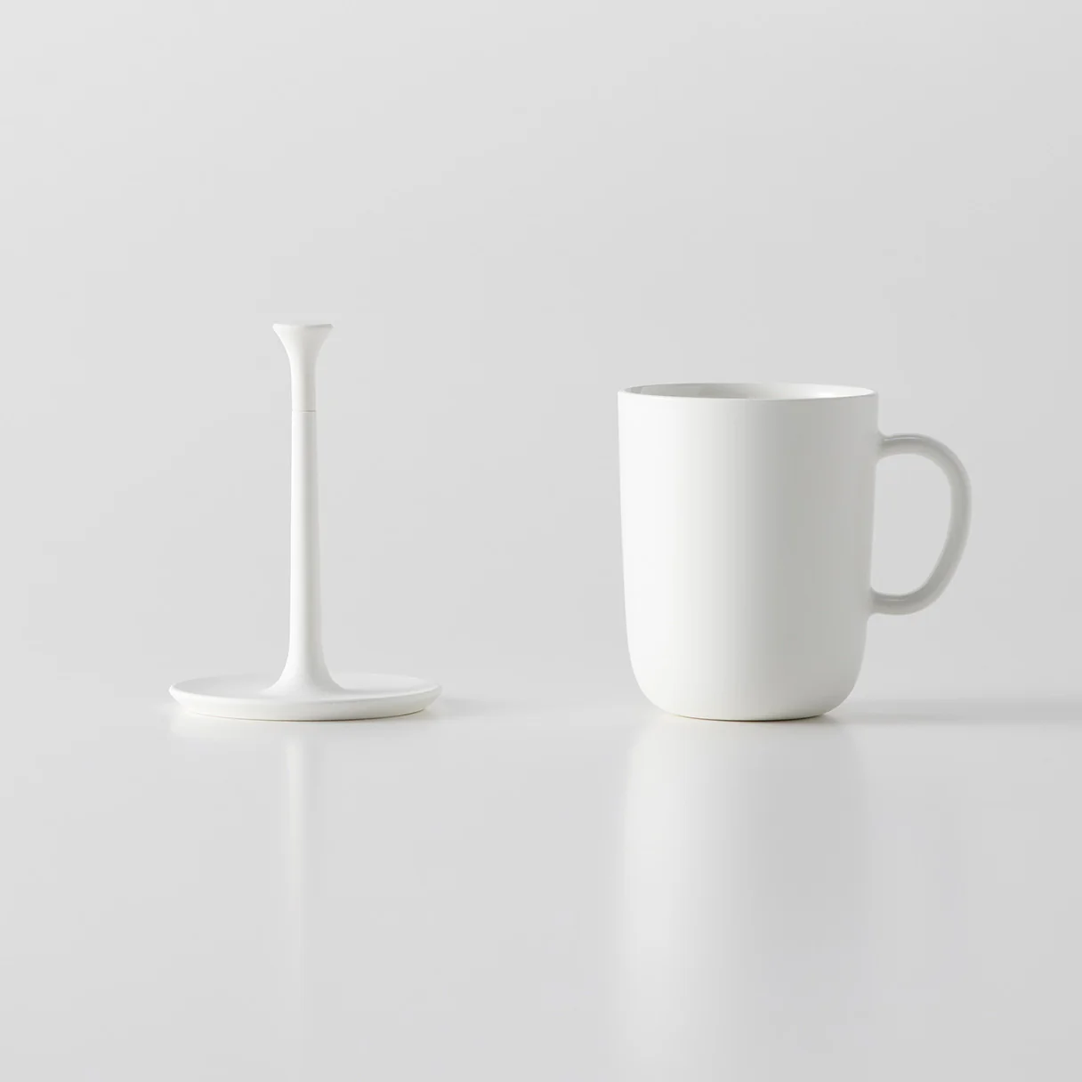 MARNA Bathroom Cup + Stand - White - Image 2