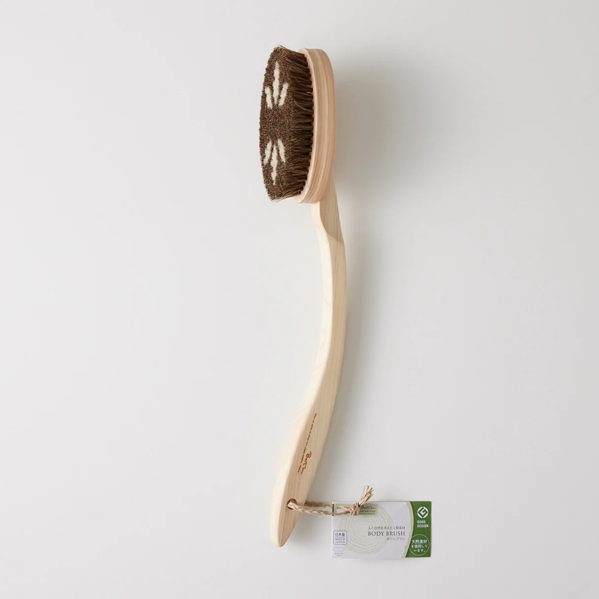 MARNA Body Brush with Curved Handle (Horse hair) - Image 3