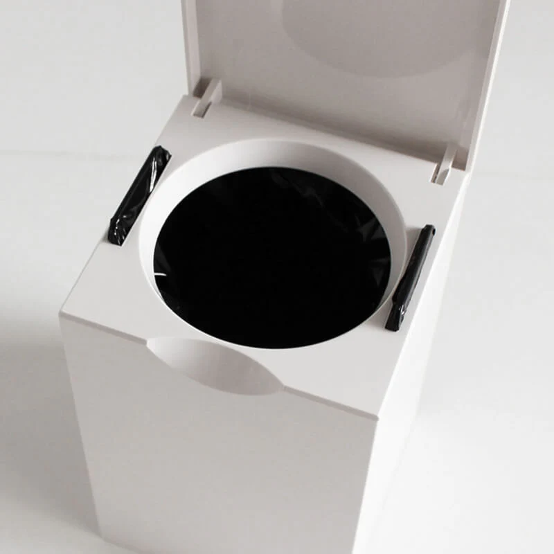 MARNA Toilet Bin - White - Image 8