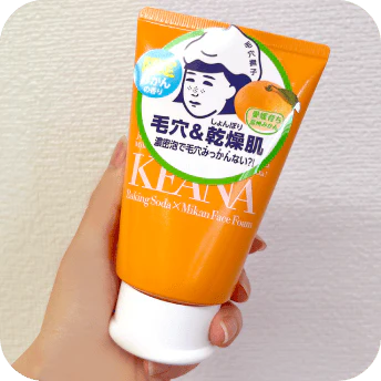 NADESHIKO Baking Soda Mikan Face Foam Wash - Image 2