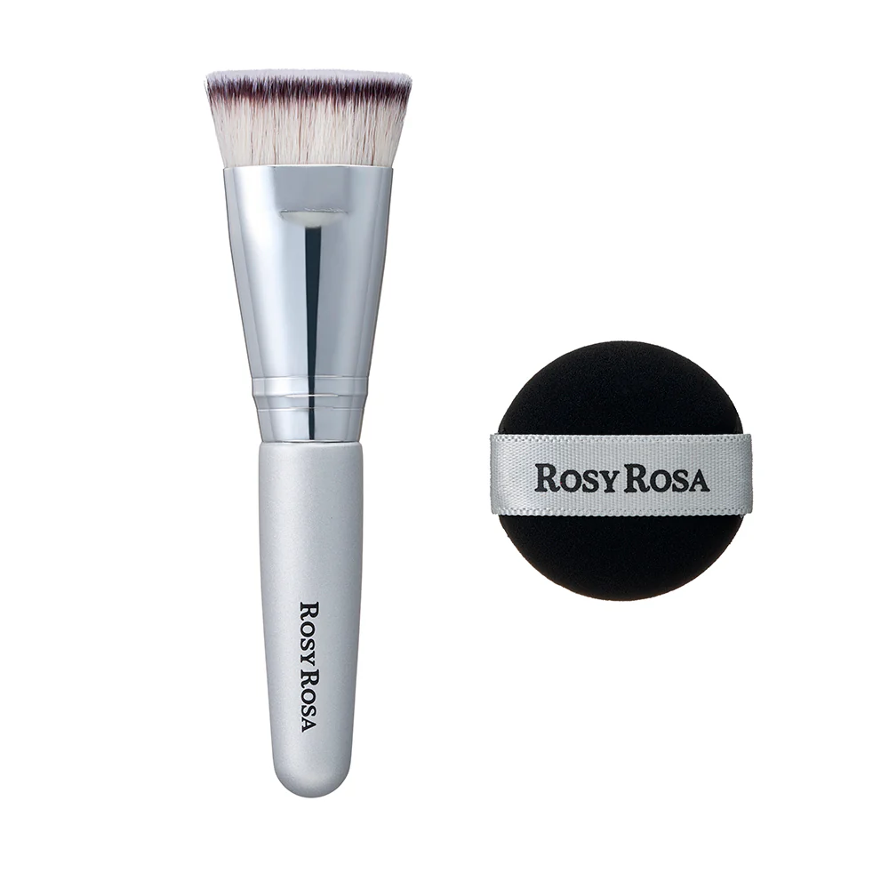 ROSY ROSA Multi-purpose foundation brush & puff (petite size) [New] - Image 2